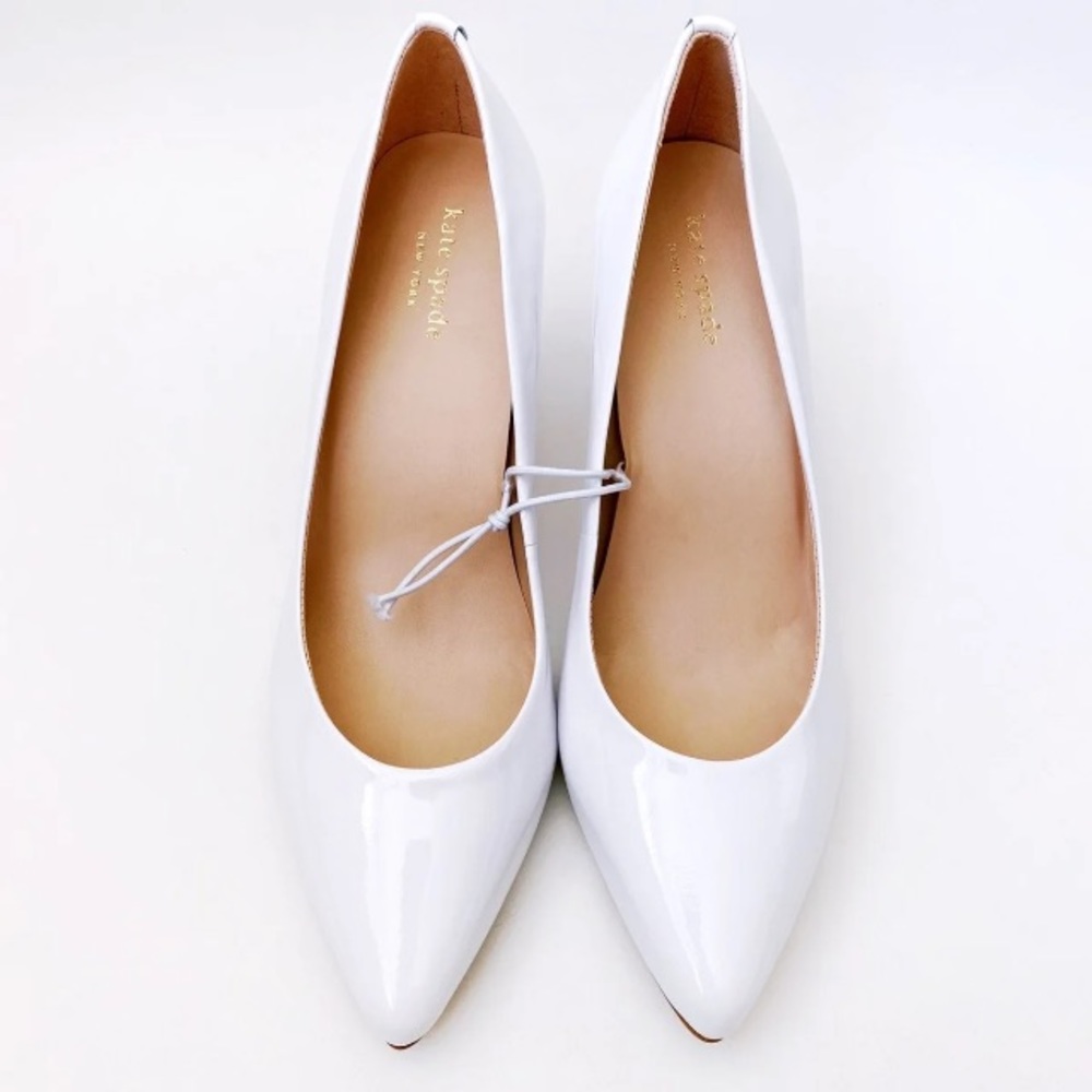 🎉 Flash Sale 🎉 New Kate Spade Vida white pumps - Picture 7 of 8